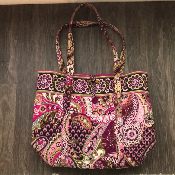 Vera Bradley Handbags - Very Berry Paisley Vera Tote